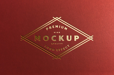 Debossed Gold Foil Logo Mockup, a Product Mockup by Smart Works