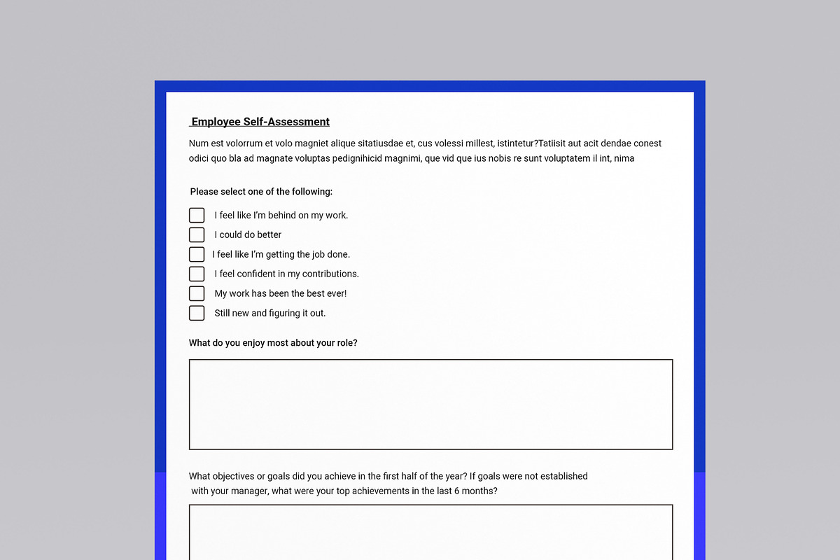 Employee Performance Review, a Stationery Template by MightyDesign (Photo 4 of 8)