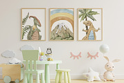 Baby Dinosaur World Watercolor Set, an Animal Illustration by Cat In Colour (Thumbnail 9 of 9)