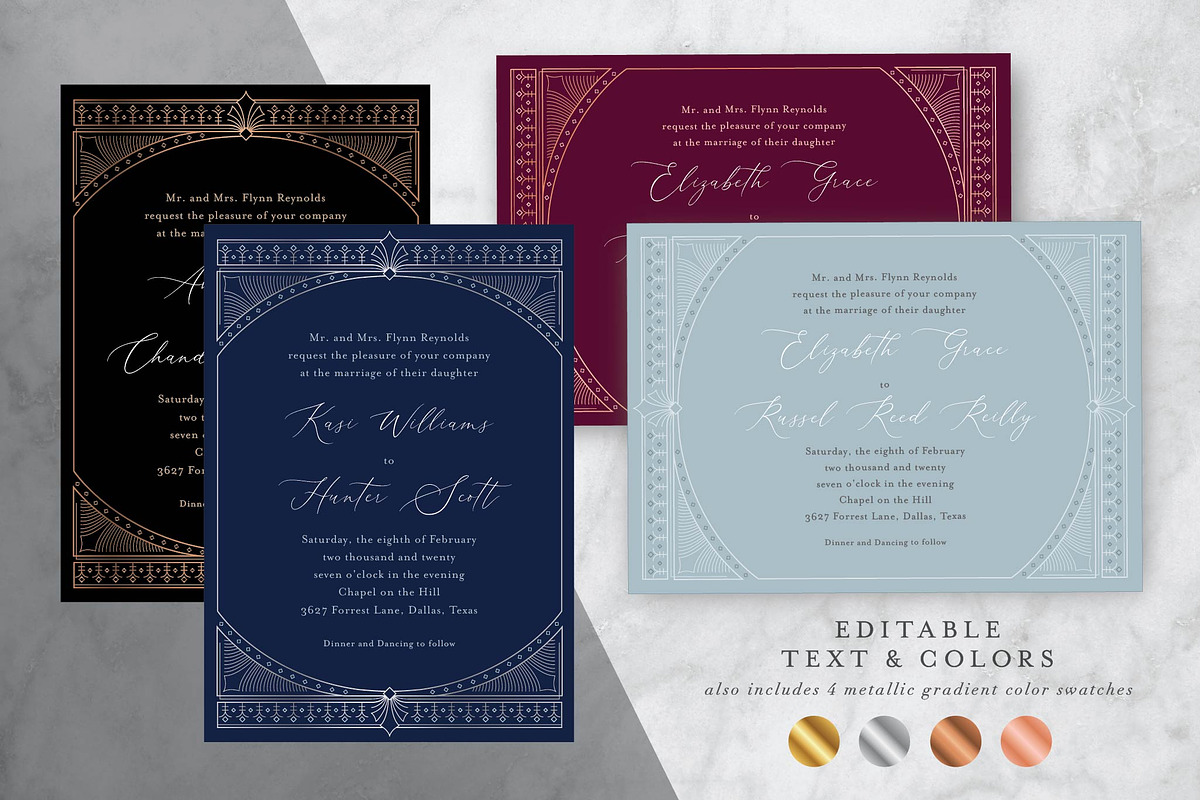 Modern Romance Invitation Suite, an Invitation Template by StoryBird Design (Photo 5 of 6)