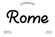 Rome - Handwritten Font, a Handwritten Font by aeys_land (Thumbnail 6 of 6)