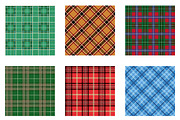 Christmas Seamless Plaid Patterns 1, a Pattern Graphic by Vectorchoice (Thumbnail 2 of 7)