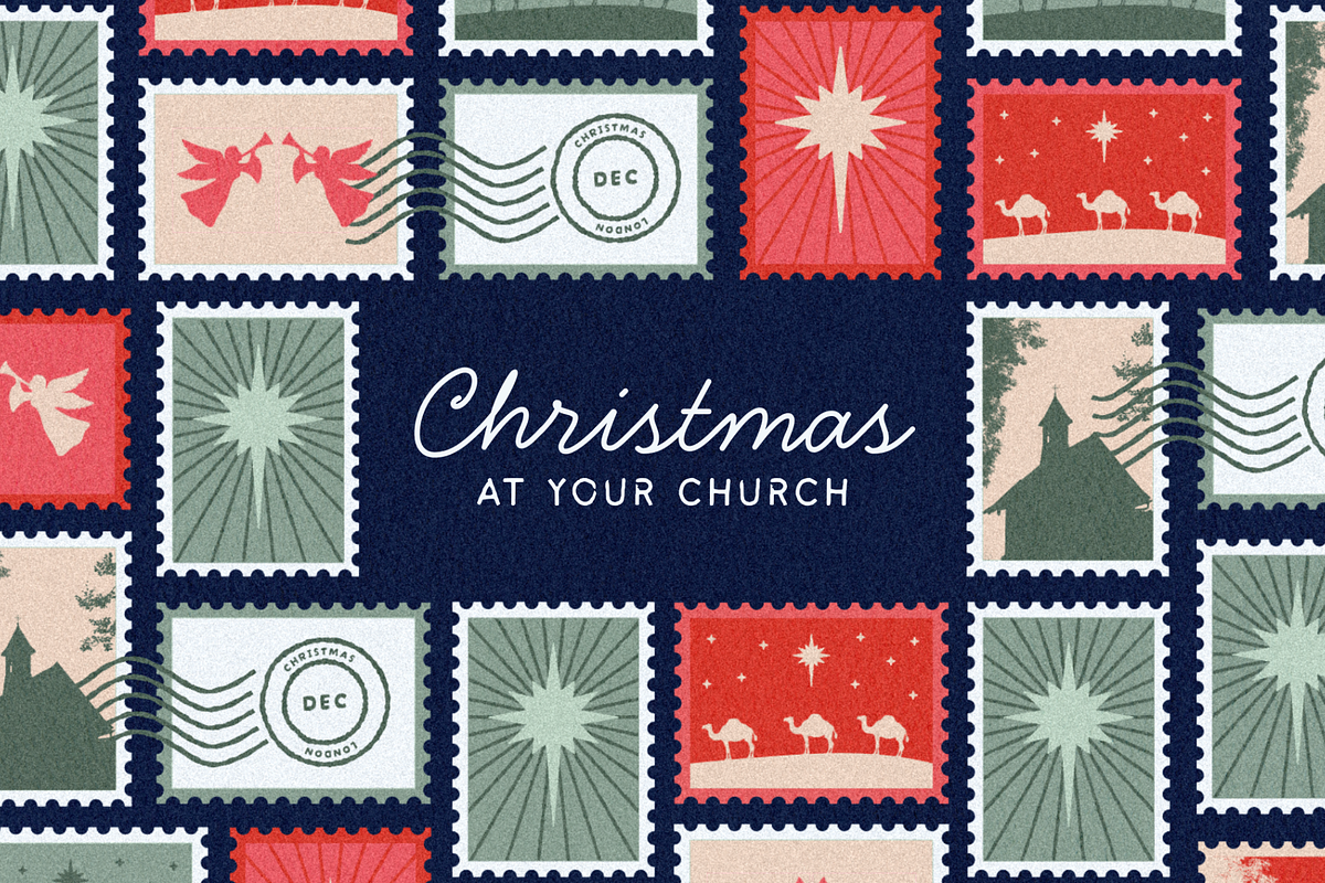 Stamps Christmas Canva Template, a Presentation Template by Greater Worth (Photo 1 of 6)