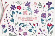 Flowering. Patterns and clipart., an Illustration by Lori Room (Thumbnail 3 of 14)
