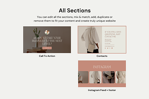 Elegant Coach Canva Website Template