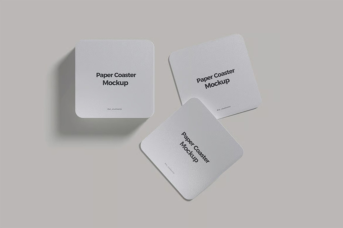 Paper Coaster Mockup, an Advertising Mockup by zpackcreative (Photo 4 of 4)