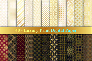 Luxury Pattern Set, a Pattern Graphic by Digital Studio