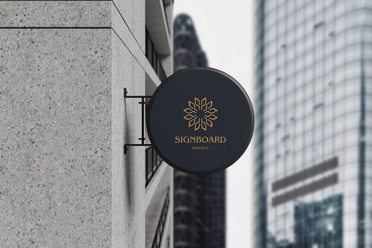 Signboard Mockup, a Product Mockup by MrLetters (Photo 3 of 5)