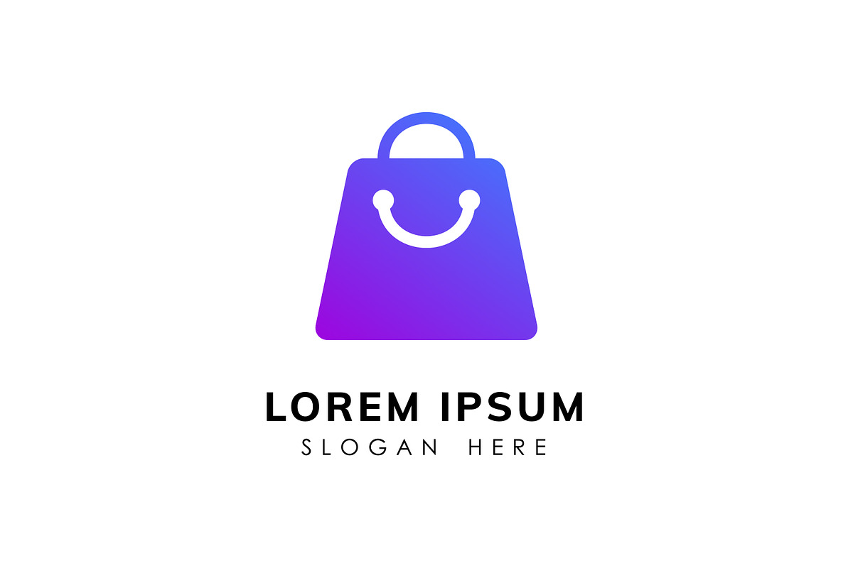 happy shop logo design concept, a Branding & Logo Template by Distrologo