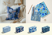 Chinoiserie Blue Floral Patterns, a Pattern Graphic by Ninterints (Thumbnail 9 of 18)