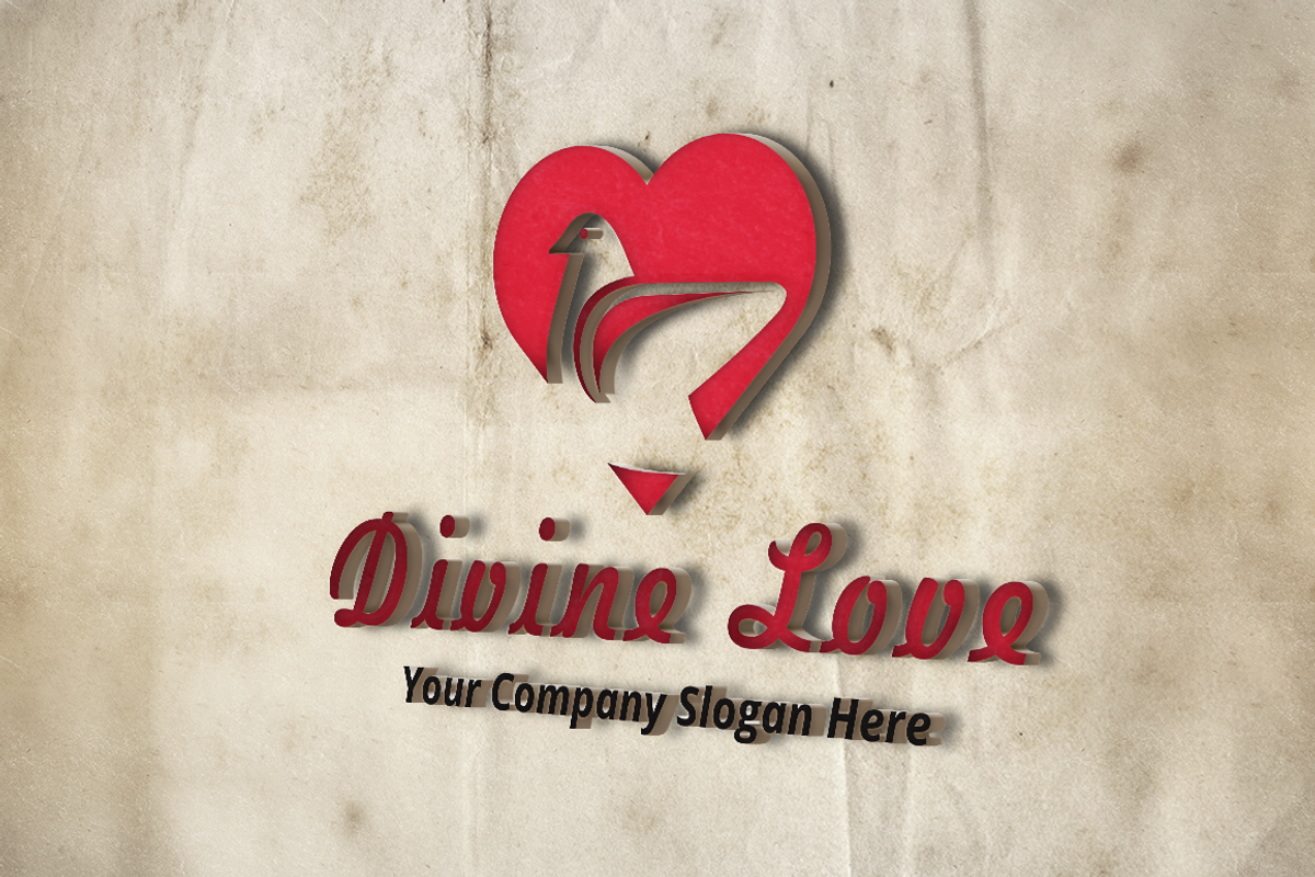Divine Love Logo Template, a Branding & Logo Template by DesignMarket (Photo 1 of 3)