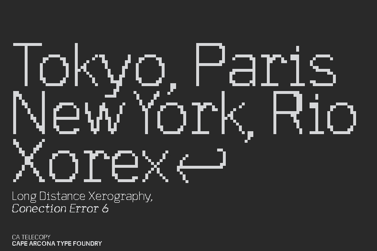 CA Telecopy C, a Sans Serif Font by Cape Arcona Type Foundry (Photo 3 of 15)
