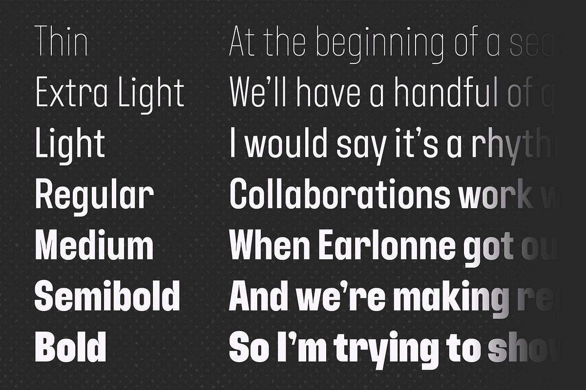 YNF Dustin | Condensed sans serif, a Sans Serif Font by YNF (Photo 2 of 26)