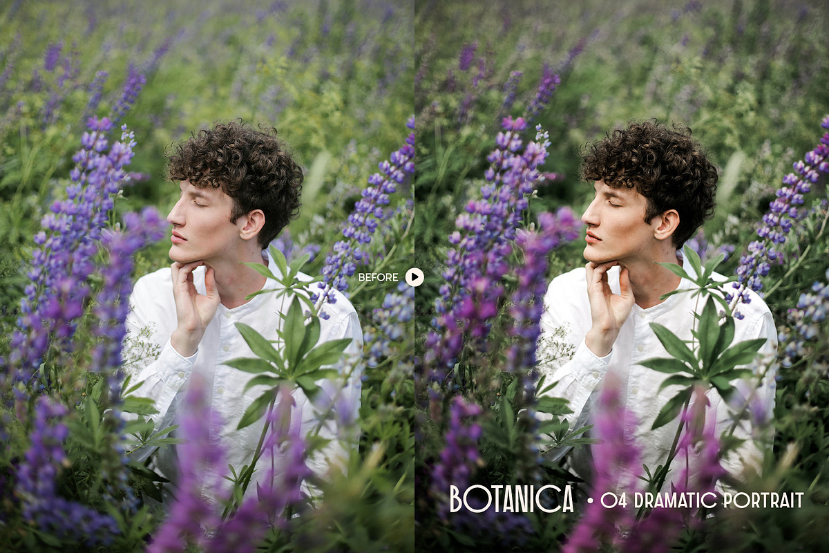 Botanica Portrait Lightroom Presets, a Preset Add-On by Presetrain Co. (Photo 4 of 8)