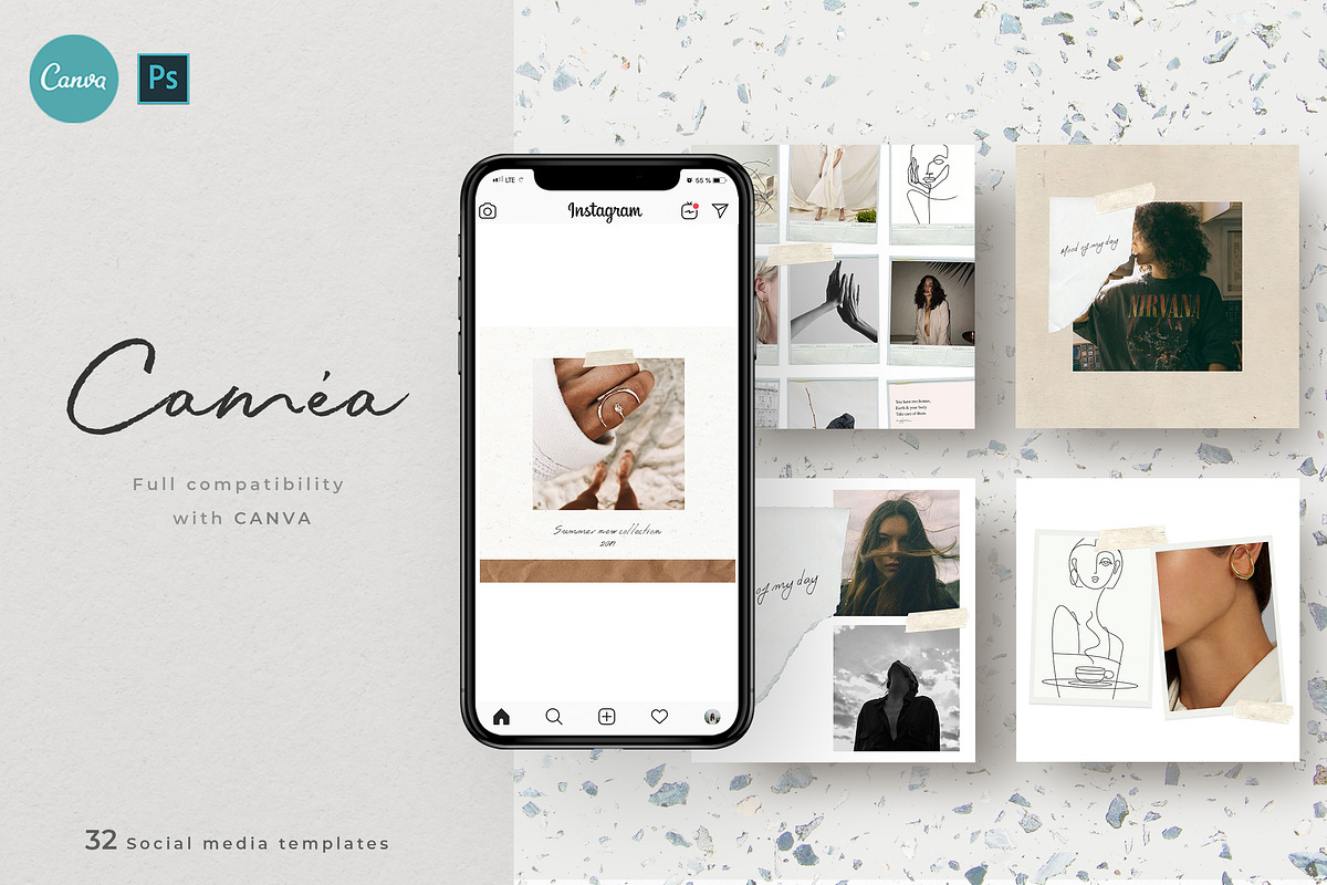 CANVA & PS / Camea social media, a Social Media Template by Simple có (Photo 1 of 10)
