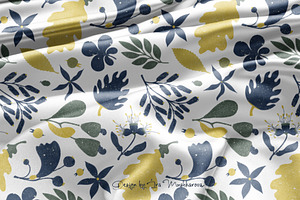 Wind. Botanical Seamless Pattern