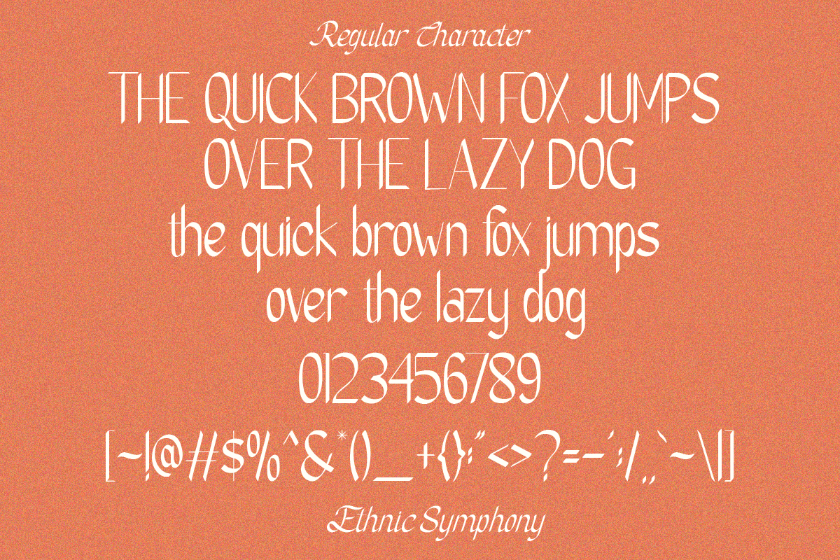 Ethnic Symphony - Duo Font, a Script Font by Say Studio (Photo 12 of 12)