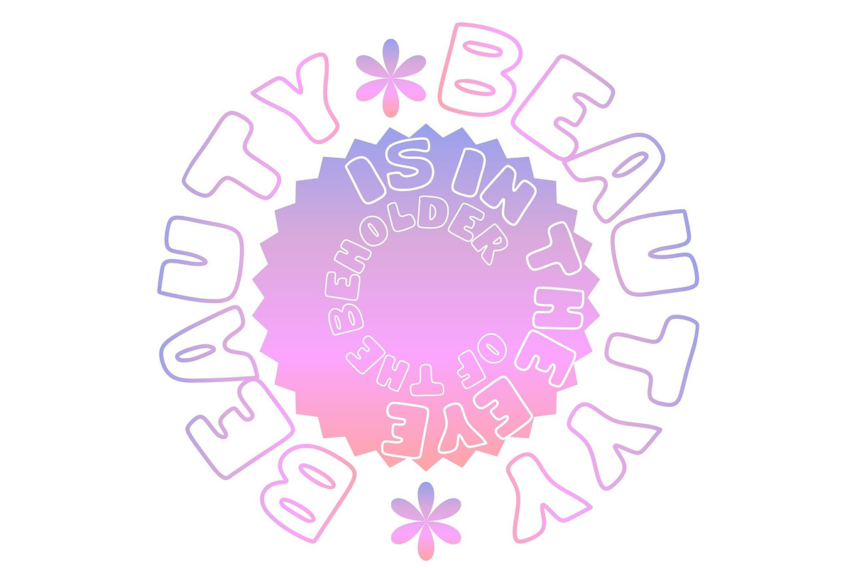 HEY an outline bubble font, a Handwritten Font by Eryn Rose Design (Photo 7 of 18)