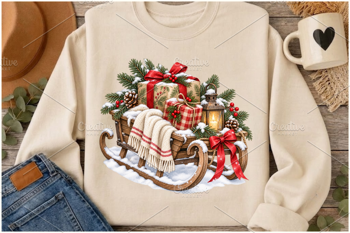 Cozy Christmas Clipart Bundle PNG, a Seasonal Illustration by Ink Gallery (Photo 6 of 8)