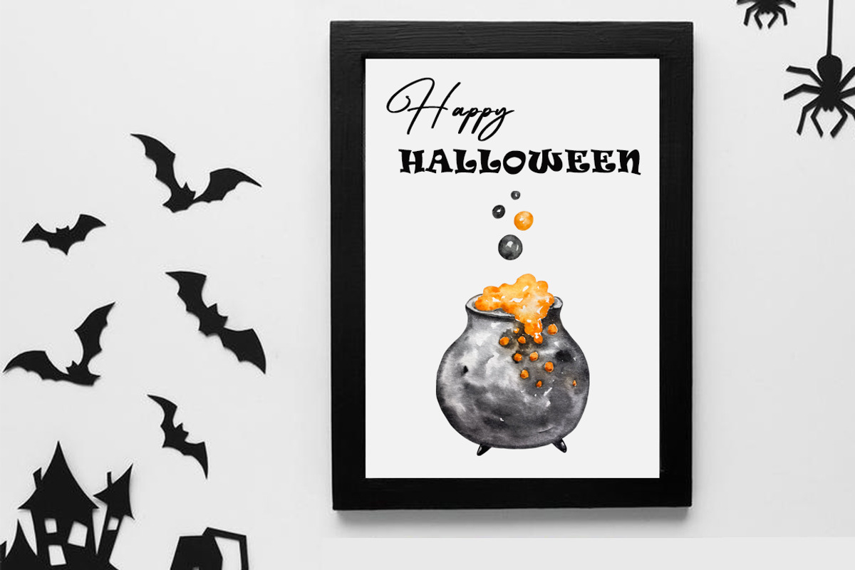 Watercolor Halloween clipart, a Seasonal Illustration by SvetaArtStore (Photo 10 of 10)