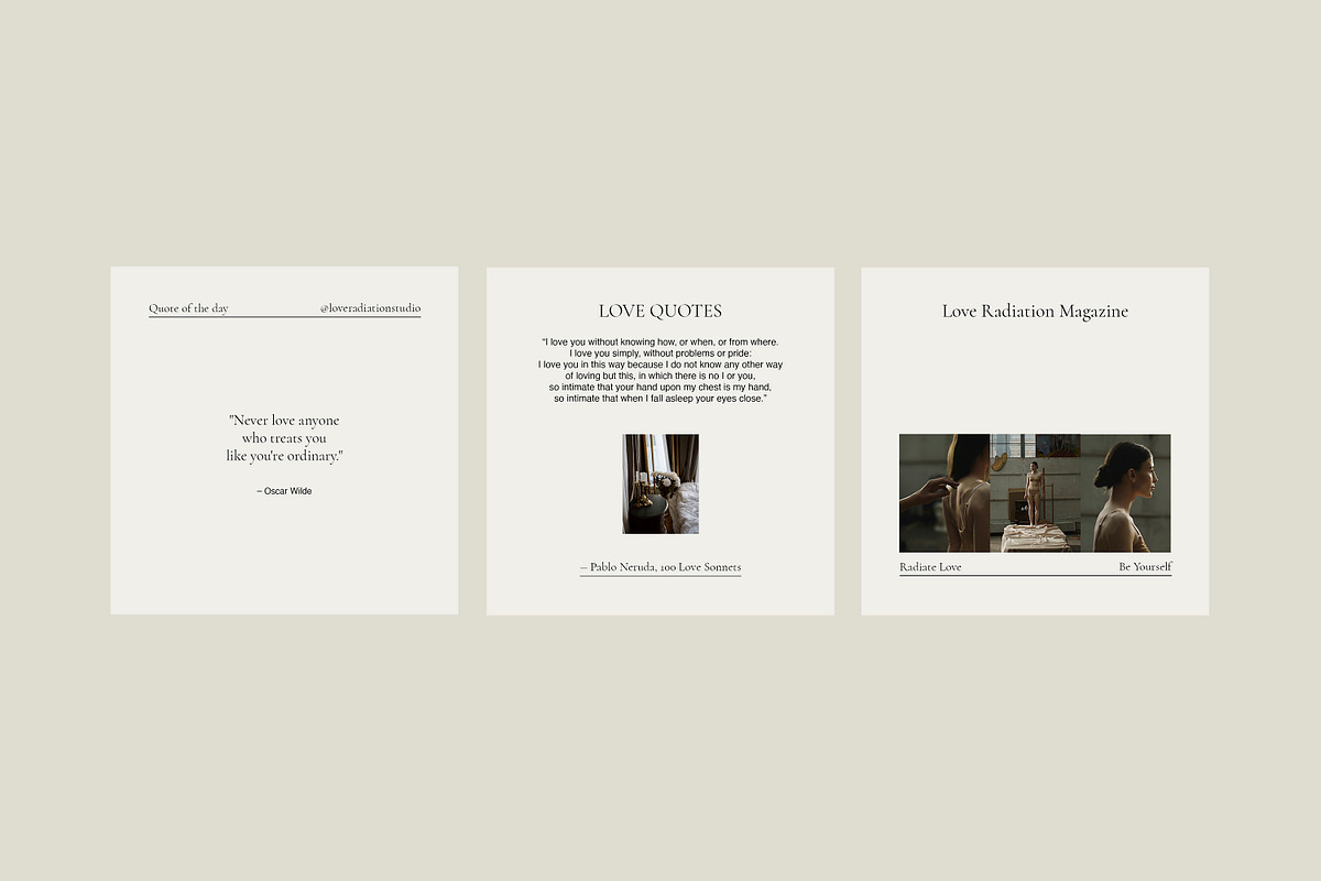 CANVA PS Instagram Templates Posts, a Social Media Template by Love Radiation Studio (Photo 5 of 16)