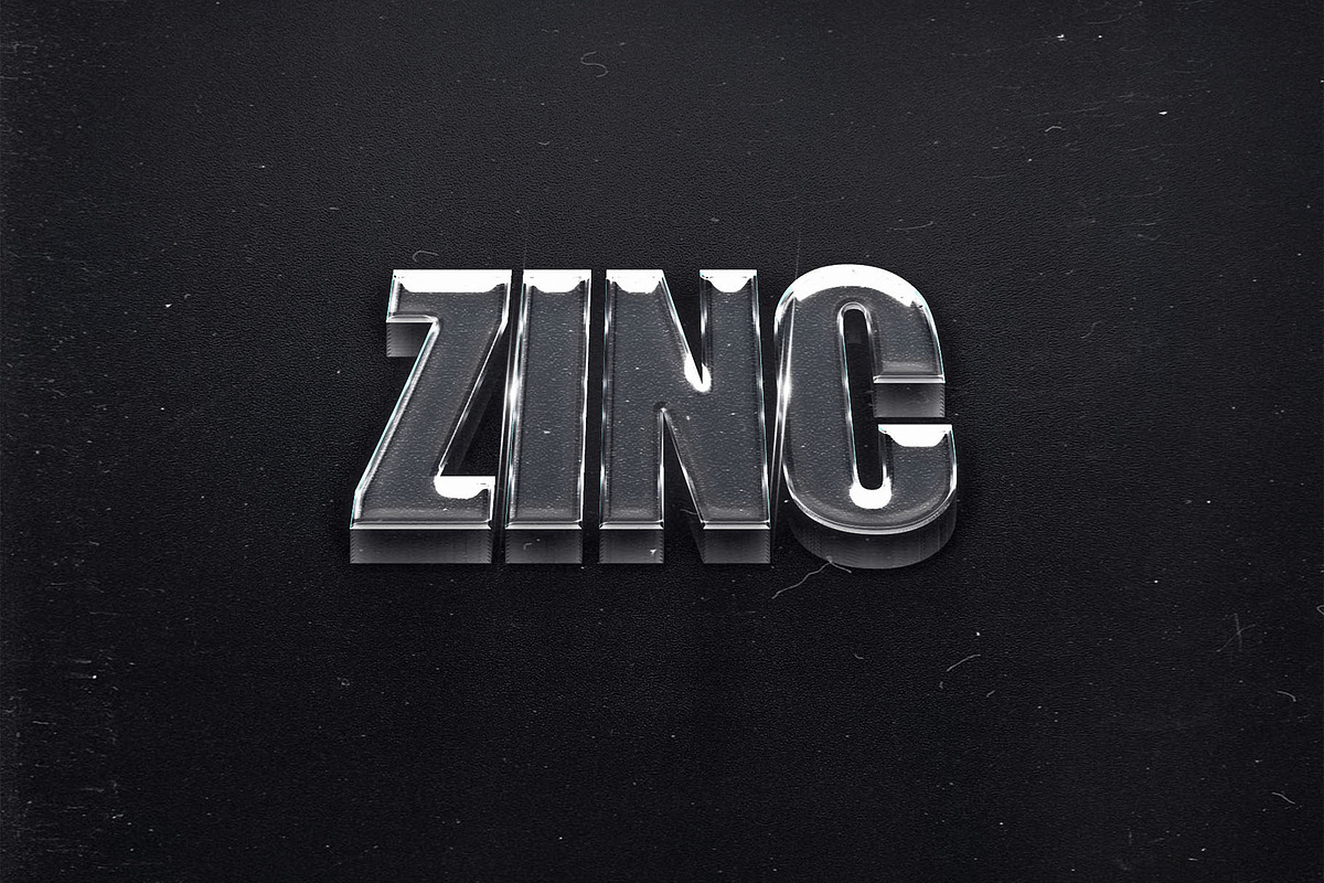 Metal Text Effect, a Texture Graphic by DesignerCandies
