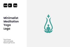 Minimalist Meditation Yoga Logo, a Branding & Logo Template by Luxury Logos