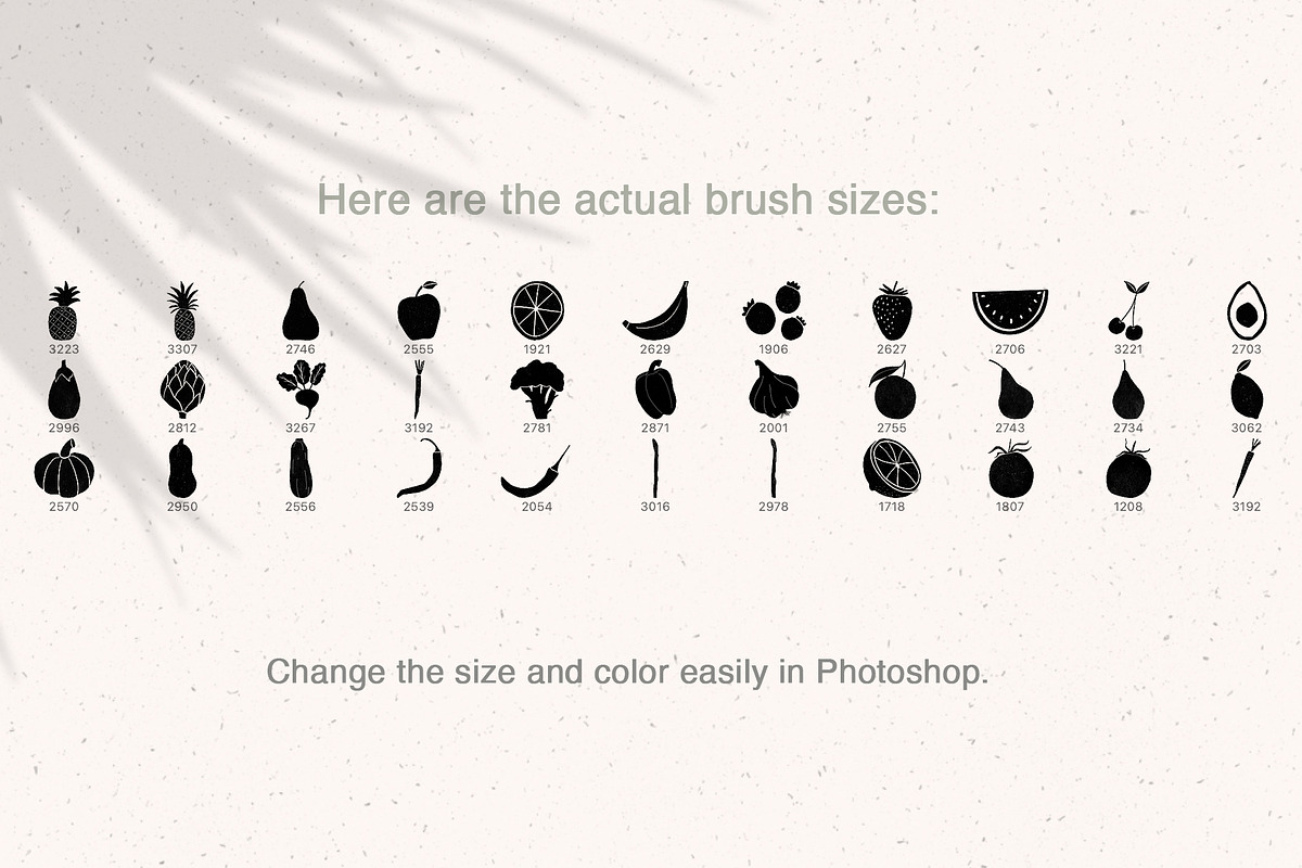 Fruit and Veggie Stamps, a Brush Add-On by Sweet Fig (Photo 2 of 9)