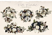 Winter Wonderland Floral Bouquets, an Illustration by Eclectic Anthology (Thumbnail 2 of 10)