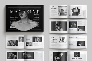 Magazine Template Landscape, a Magazine Template by Cleffon_Graphic_Studio