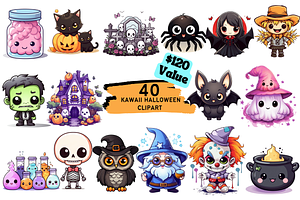 Kawaii Halloween Sublimation Bundle