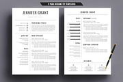 Modern Resume/CV Template Word, a Resume Template by TemplateCrafts (Thumbnail 2 of 3)