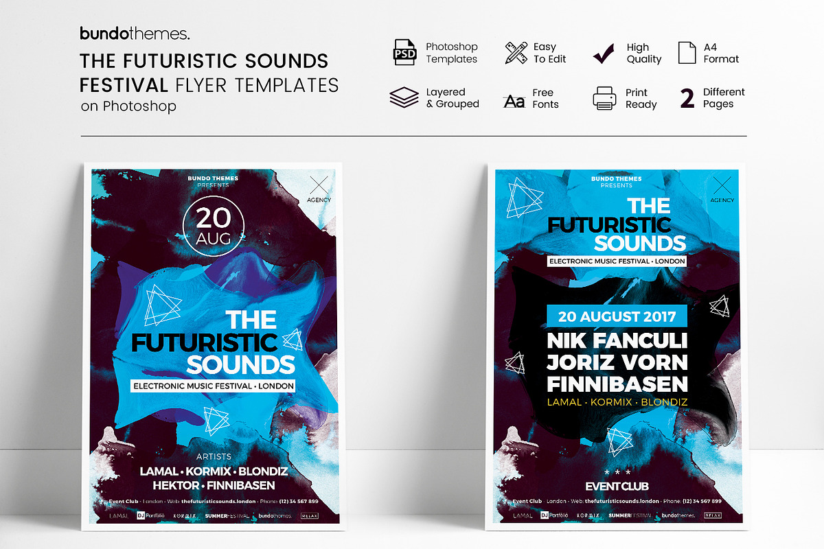 18 Eye-Catching Event Flyer Bundle, a Flyer Template by Bundo Themes (Photo 19 of 22)