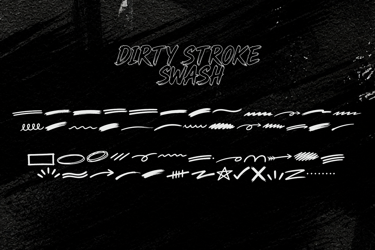 Dirty Stroke, a Handwritten Font by cocodesign (Photo 6 of 6)