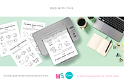 Printer & Paper Sheets Canva Mockup, a Books & Magazine Mockup by Mockup Scene (Thumbnail 6 of 11)