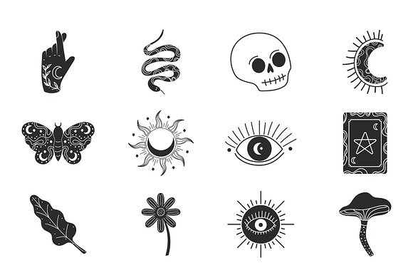 Esoteric Symbols Illustration Set preview 2