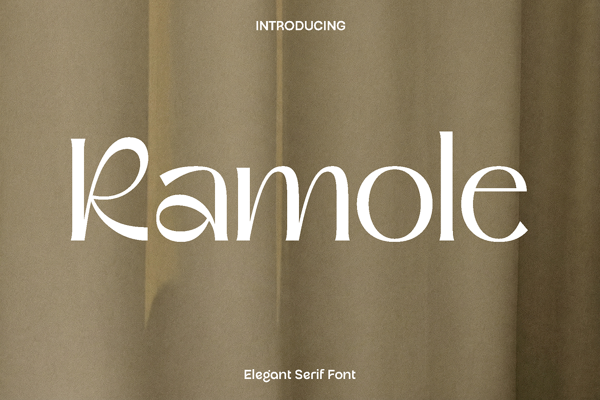 Ramole Elegant Serif, a Serif Font by Luna Shop (Photo 1 of 9)