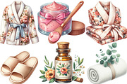 Watercolor Beauty Spa Clipart Bundle, an Illustration by Designking (Thumbnail 2 of 4)