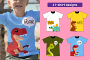 A to Z Prehistoric Dinosaur, an Animal Illustration by arsansp (Thumbnail 6 of 6)