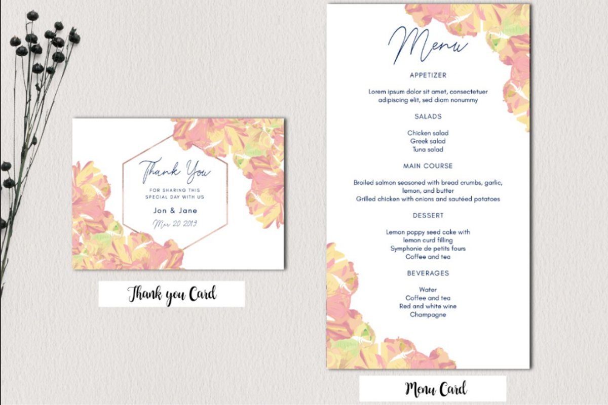 Wild Flower Wedding Collection, an Invitation Template by Zmapist (Photo 3 of 5)