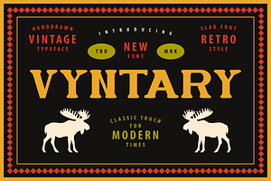 Vyntary - Vintage Slab Font