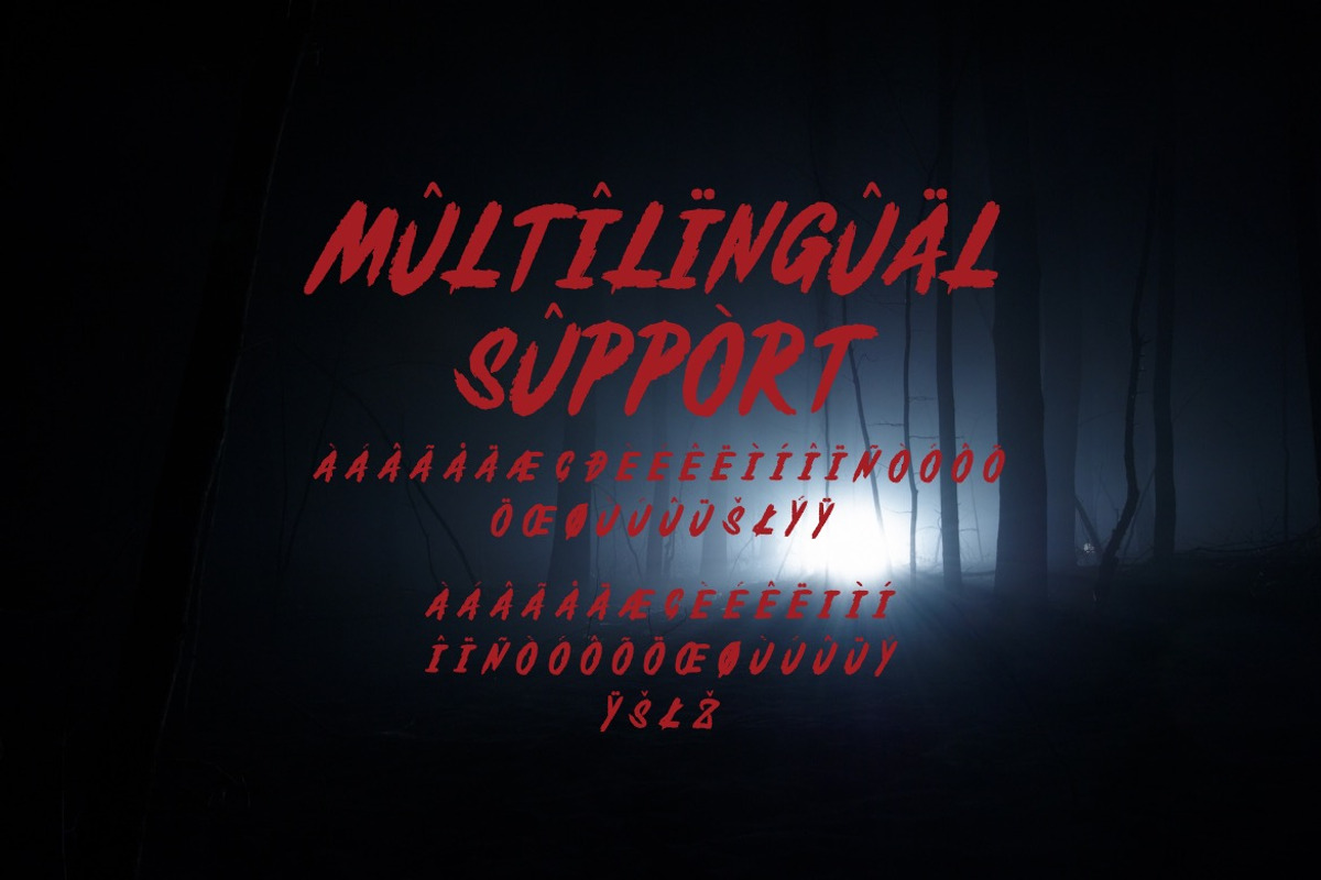 Night Fears - Horror Font, a Font by Dhabee (Photo 2 of 10)