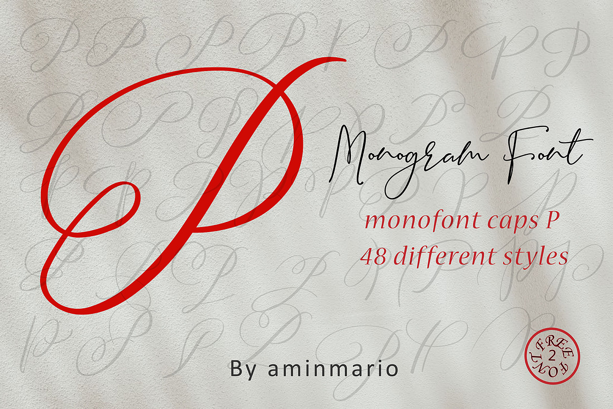 MONOGRAM P | Monofont caps P