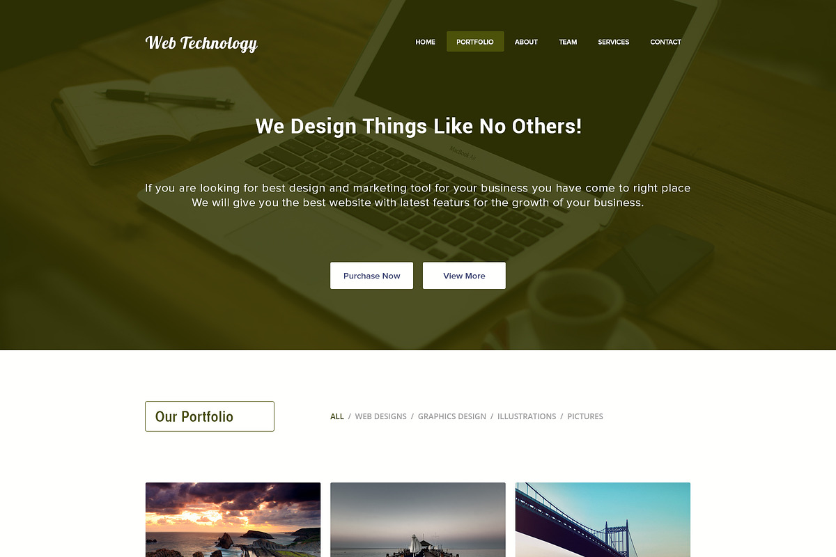 Web Technology Portfolio Theme, a Websites & App Template by zeeshanriaz55 (Photo 4 of 4)