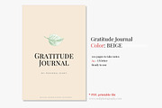 Gratitude Journal -(BEIGE Printable), a Brochure Template by Her creative details (Thumbnail 1 of 4)