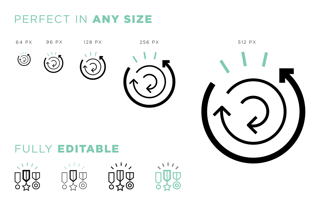 Business value icons, an Outline Icon by Vineta Rendon (Photo 7 of 7)