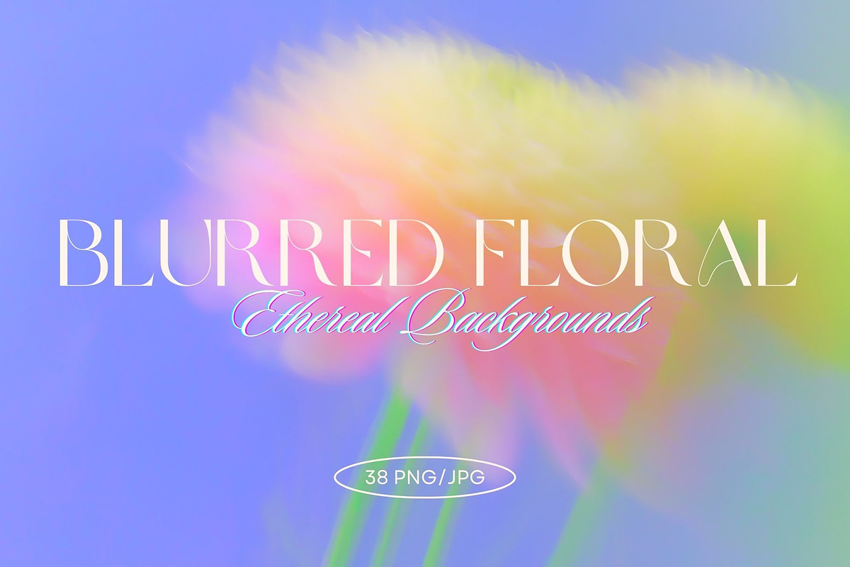Blurred Floral Ethereal Backgrounds, a Background Graphic by Anzhelika (Photo 1 of 9)