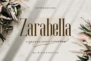 Zarabella, Modern Serif Font