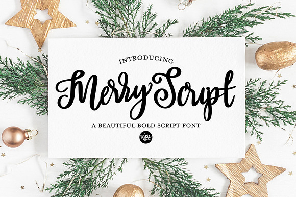 MERRY SCRIPT Christmas Lettered Font preview 6