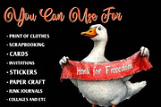 Cartoonish Patriotic Goose Clipart, an Illustration by CreationArt (Thumbnail 5 of 9)